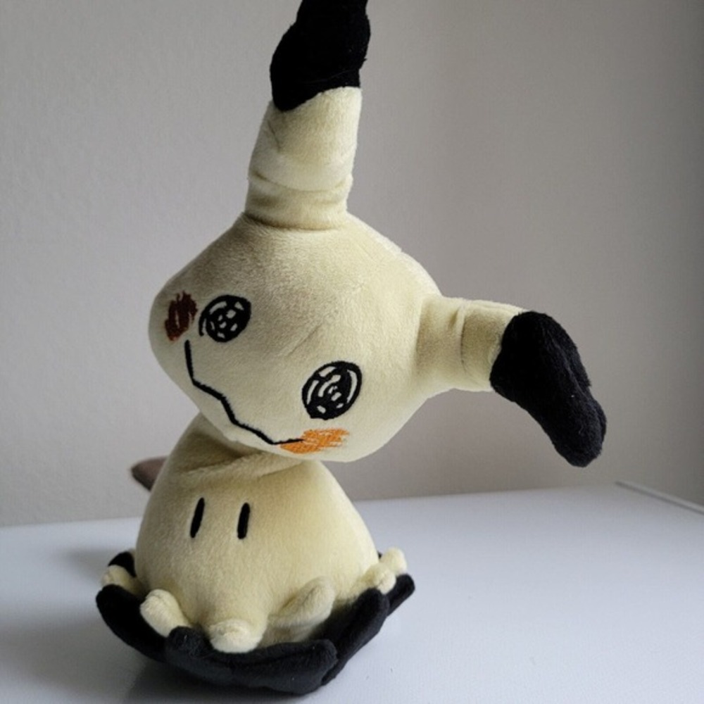 Pokemon Mimikyu Plush Yellow Black Ghost by‎ Tomy Stuffed Toy